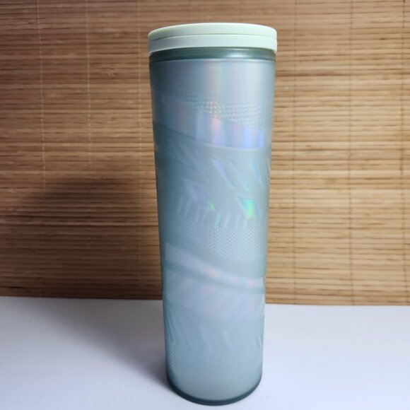 Starbucks 2021 Tumbler Mint Frosted Ribbon 16oz Grande Travel Mug Cup Cold Hot - Picture 4 of 8